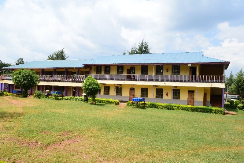 Classroom block and lawn