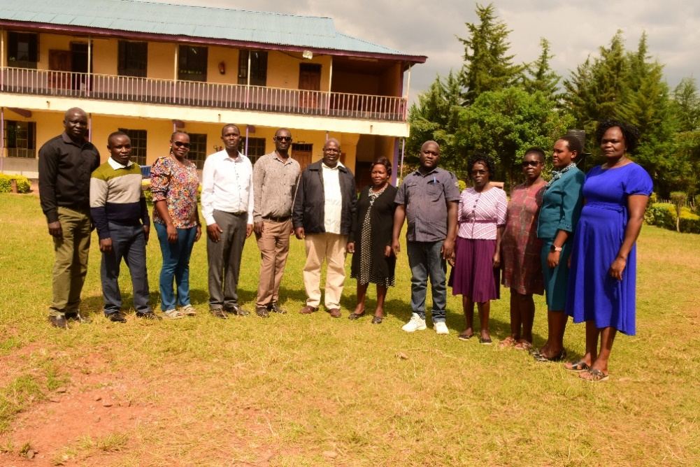 Teachers on the school compound