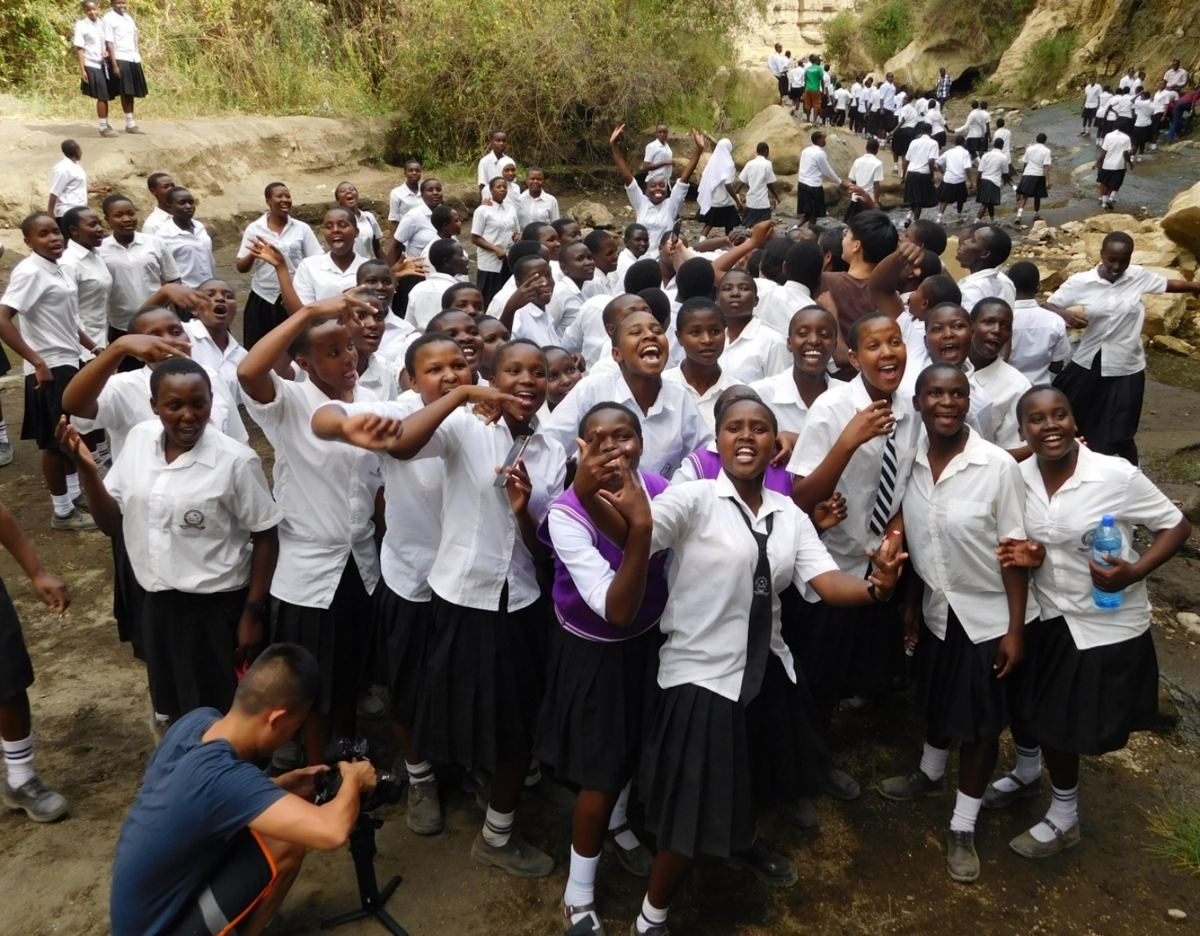 Learners on an educational trip